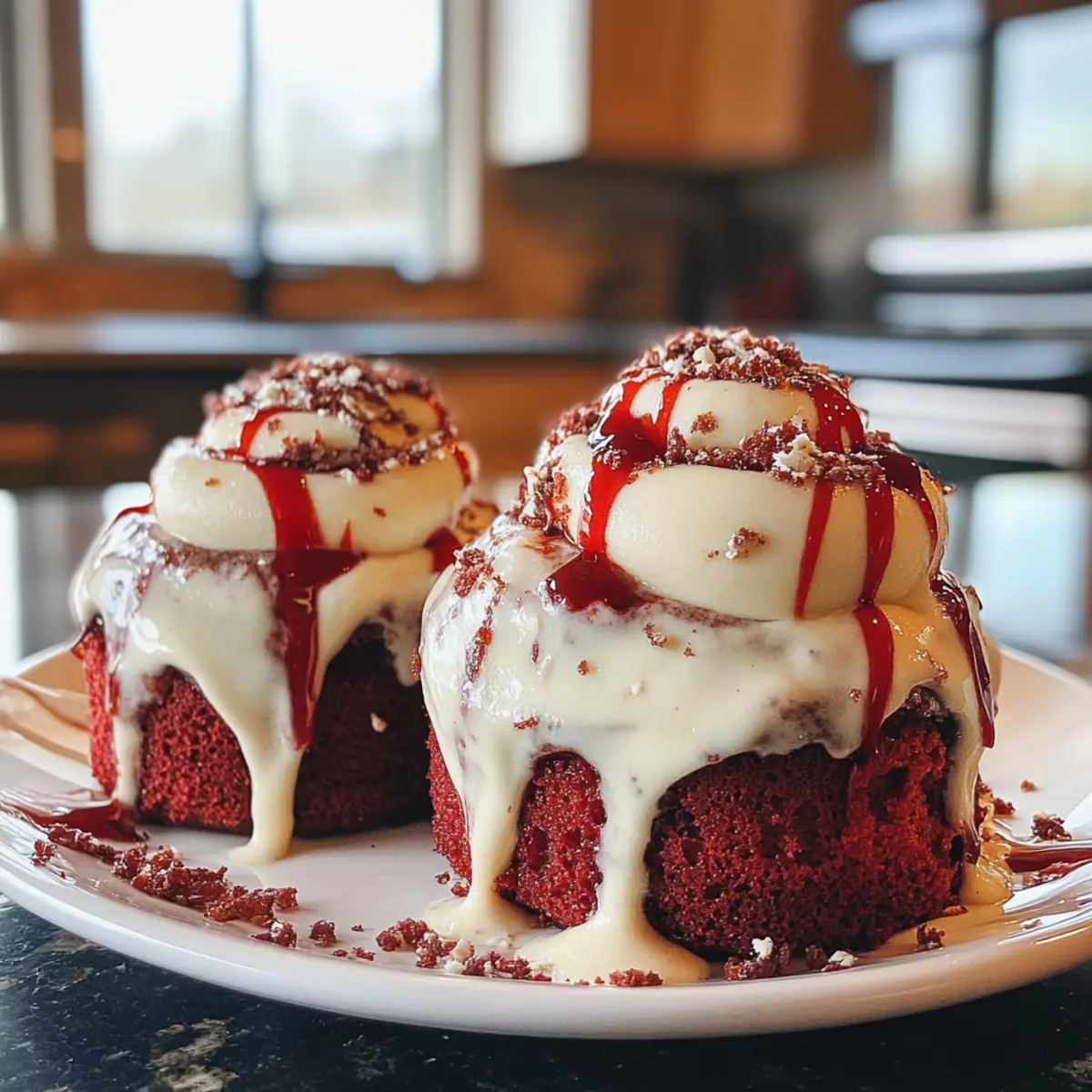 Heavenly Decadent Red Velvet Cinnamon Rolls with Cream Cheese Frosting