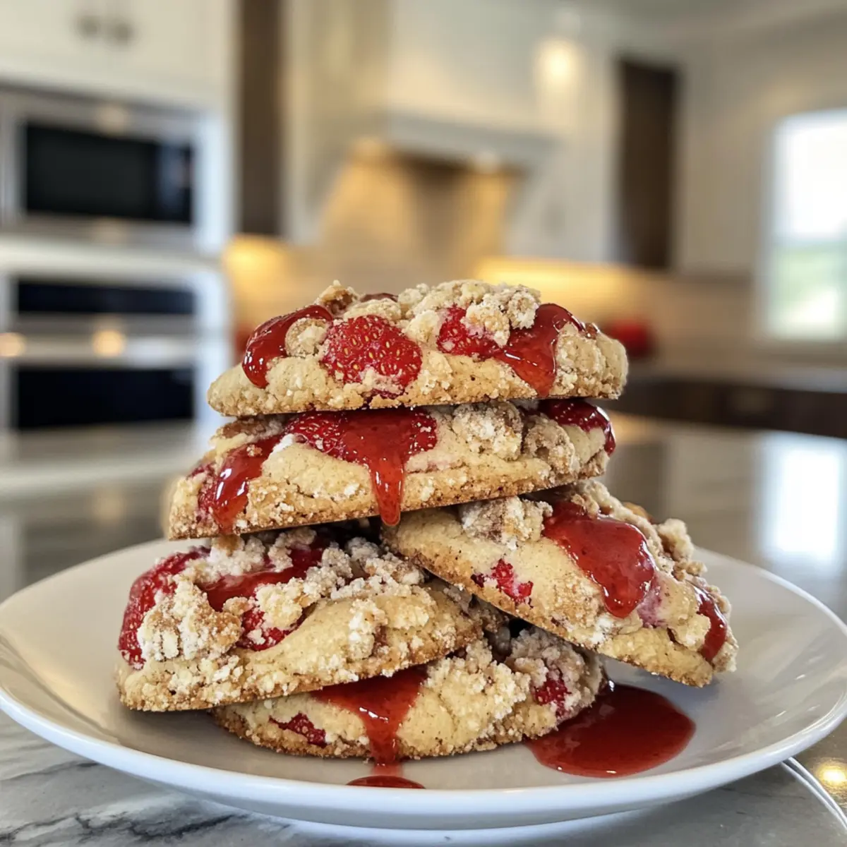 Irresistible Delicious Strawberry Shortcake Crunch Cookies