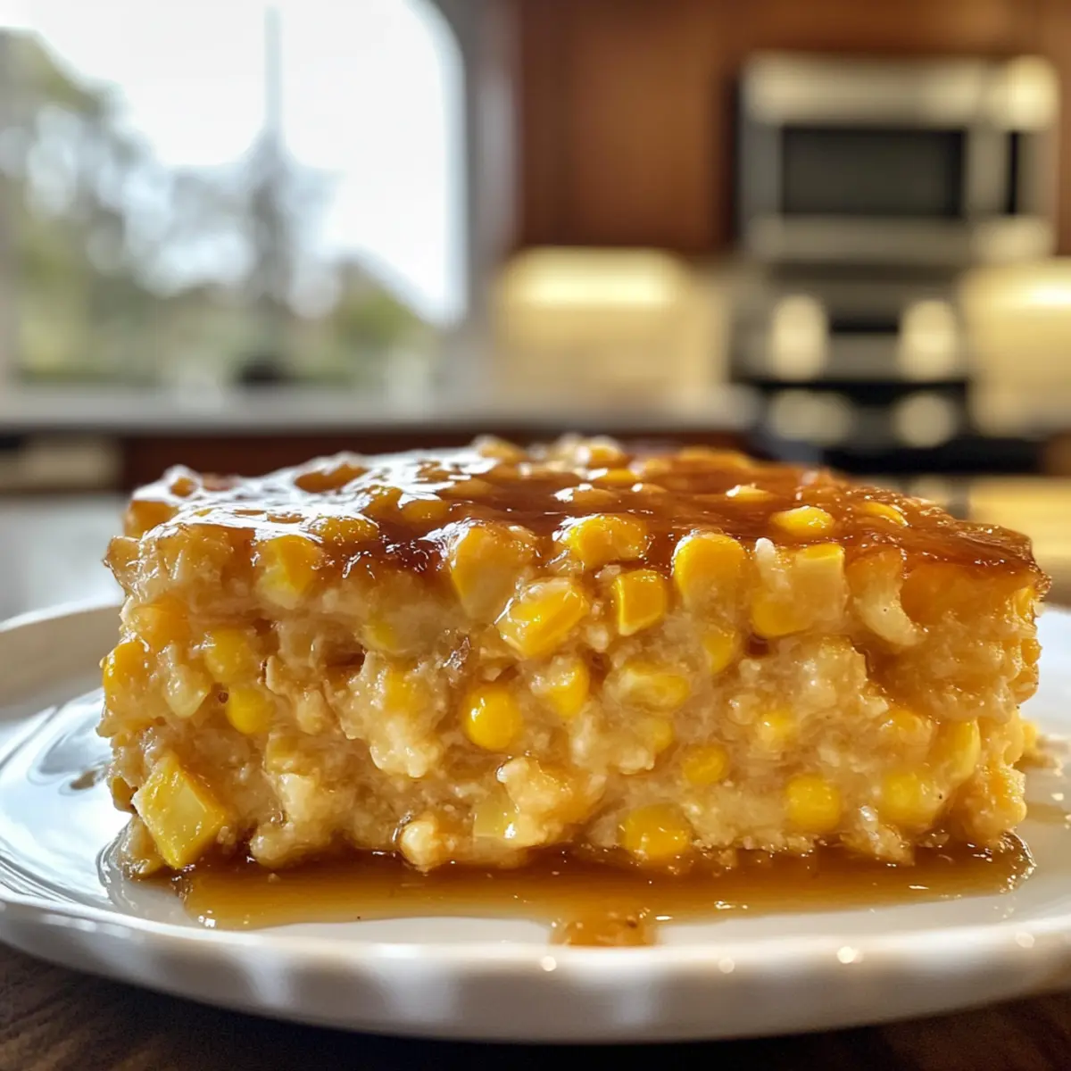 Savory Honey-Glazed Corn Casserole