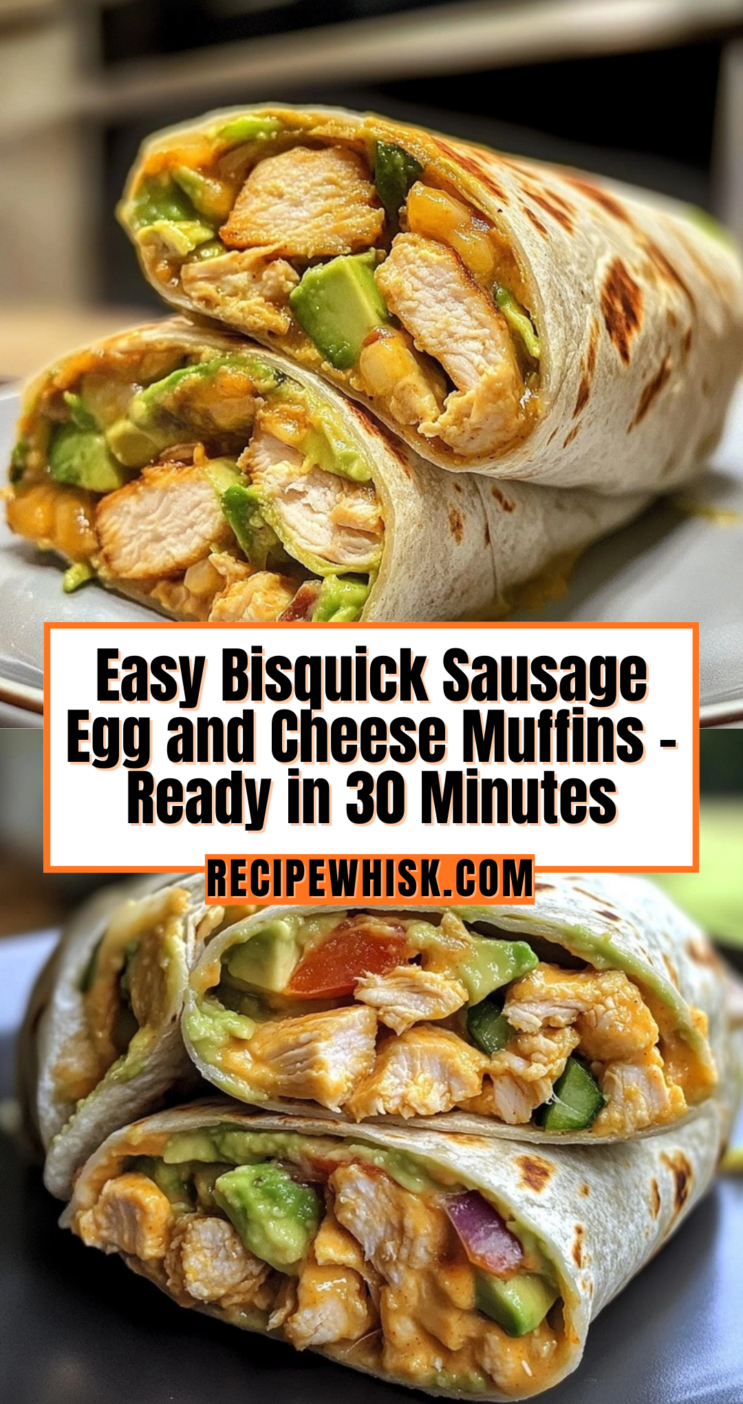 Quick & Easy Chicken Avocado Wrap