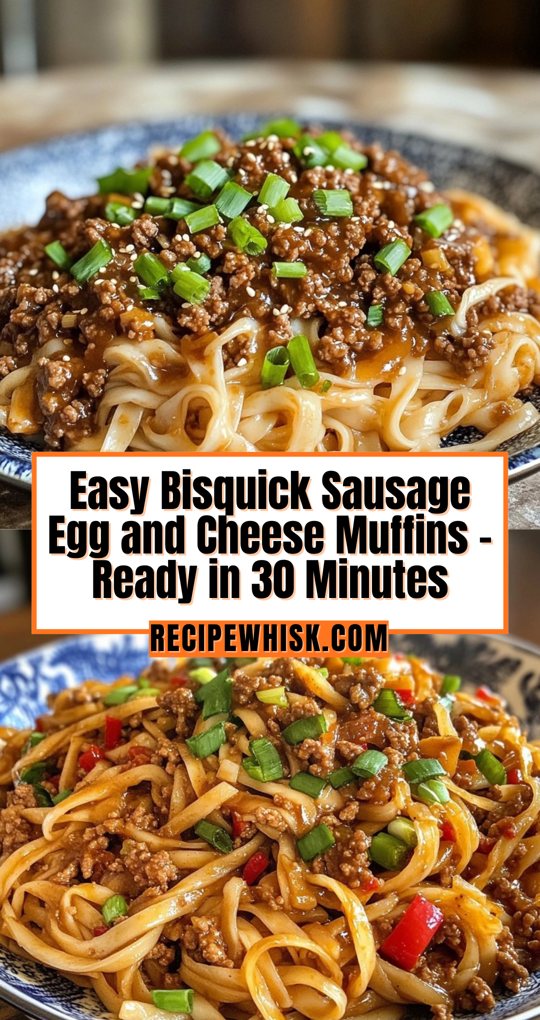 Mongolian Ground Beef Noodles Recipe