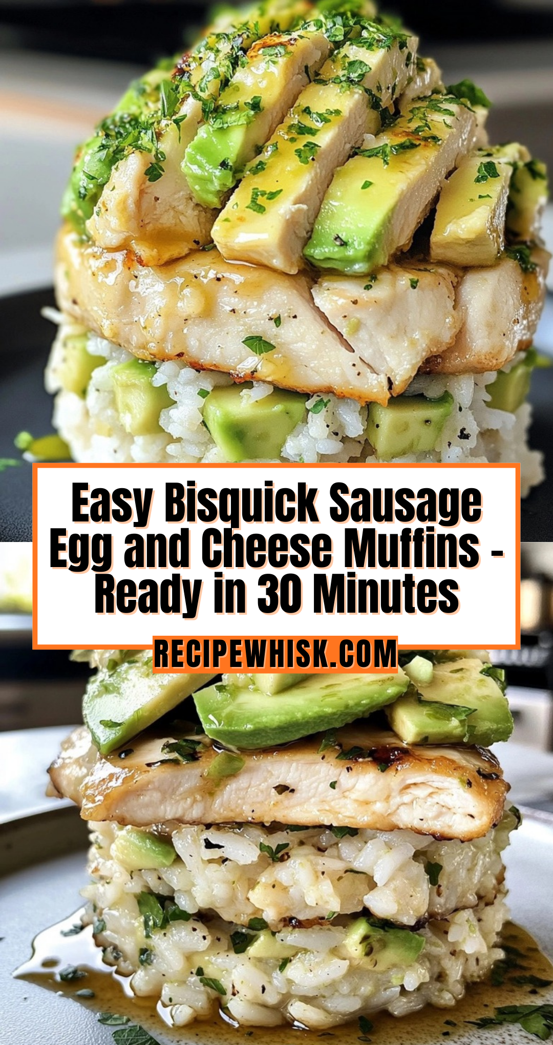 Honey Lime Chicken & Avocado Rice Stack for Easy Meal Prep