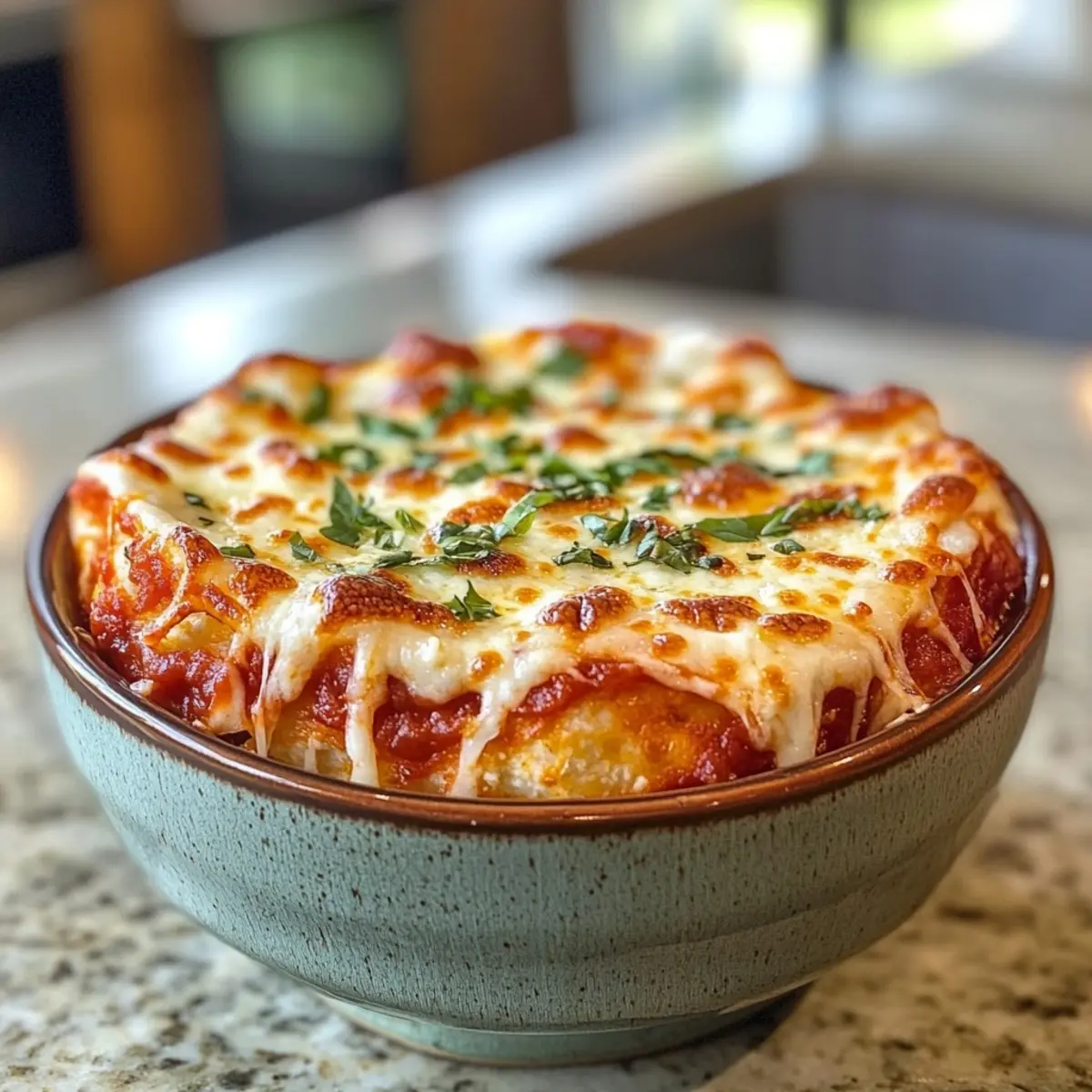 Cottage Cheese Pizza Bowl