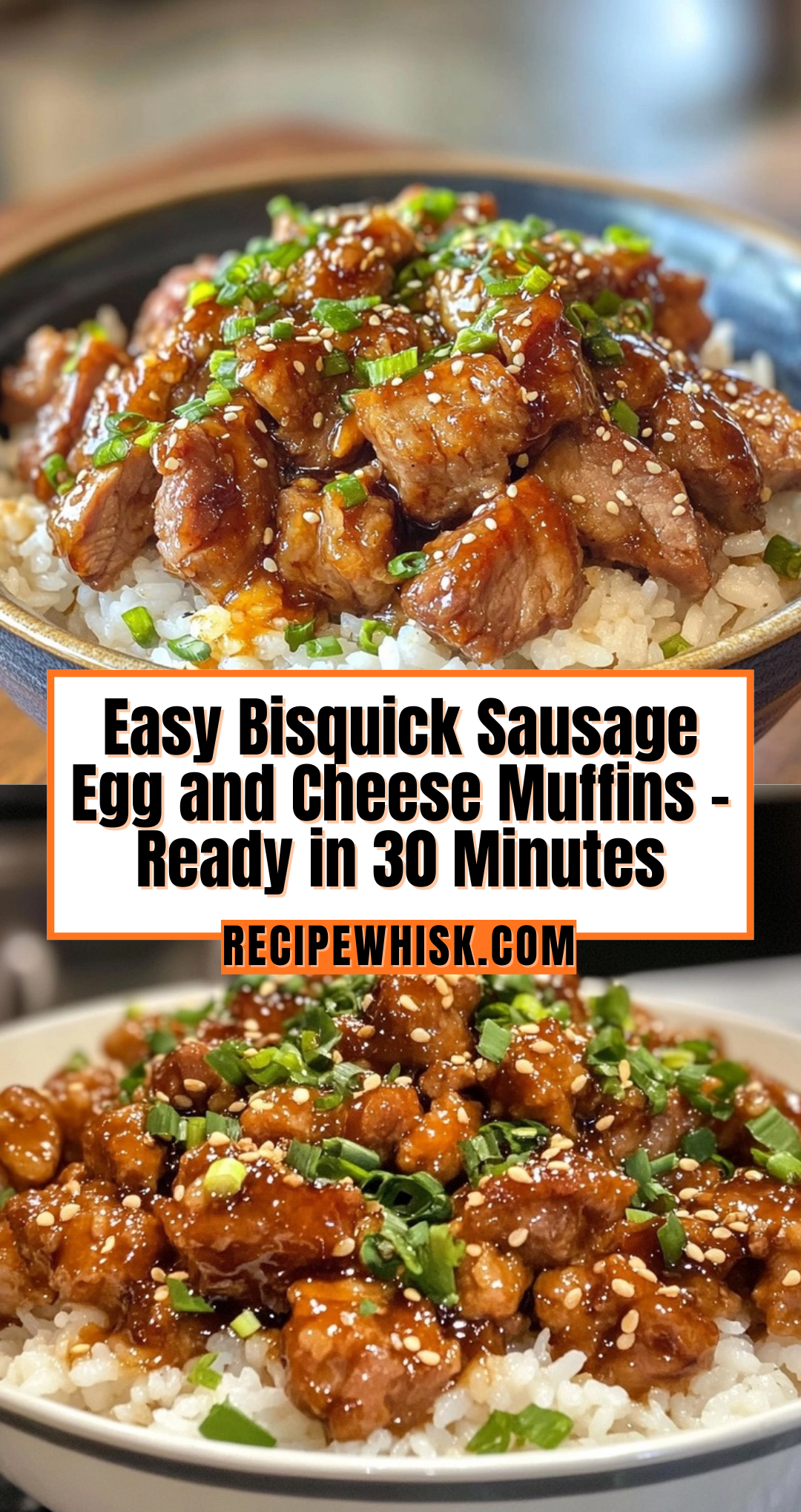 Honey Garlic Pork Rice Bowl