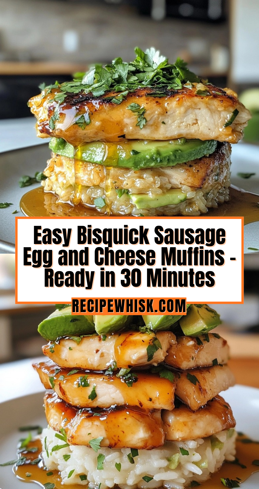 Tangy Honey Lime Chicken & Avocado Rice Stack That Delights