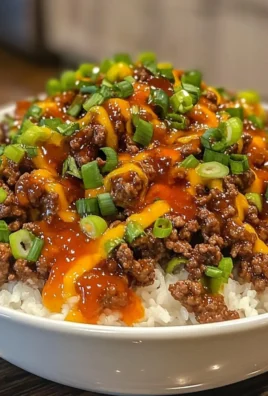 Ground Beef Hot Honey Bowl
