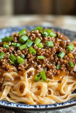Mongolian Ground Beef Noodles Recipe