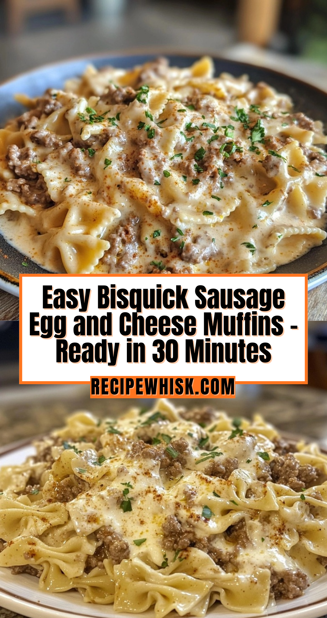 Cajun Cream Cheese Alfredo Bowties with Spiced Ground Beef